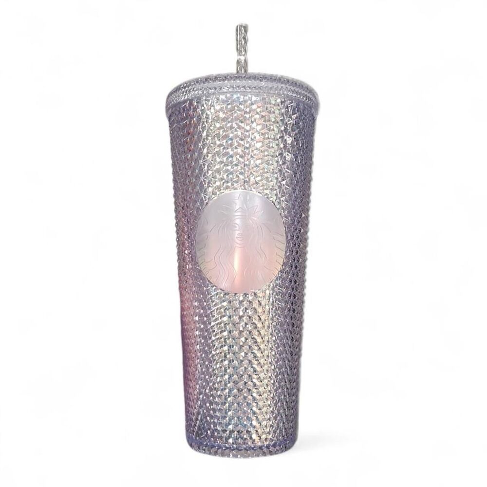 Sparkly purple and silver Starbucks Tumbler